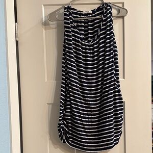 Navy and White Striped Nursing/Pumping Tank
